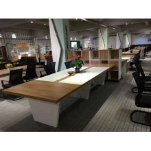 會議桌WH-W014會議桌（2.4米）歐像+象牙白 2400*1000*750（可定制）