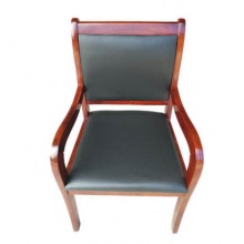 國產(chǎn) 實木會議椅高檔會客椅簡約帶扶手會議室椅子