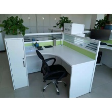 屏風(fēng)辦公桌(帶衣柜，帶主機(jī)托盤，帶鍵盤拖，帶移動柜，環(huán)保材料，尺寸顏色可定制)